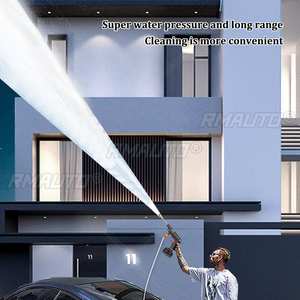 ปืนฉีดน้ำแรงดันสูงไร้สาย 100 บาร์ 2000 วัตต์ สำหรับล้างรถยนต์ พร้อมเครื่องทำโฟม ใช้กับแบตเตอรี่ Makita 18V - Product Image 4