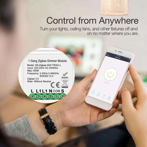 Ourtop tuya ZigBee 100-240V 1gang <span class=keywords><strong>Dimmer</strong></span> hẹn giờ chuyển đổi mô-đun mà không cần dây trung tính Alexa điều khiển bằng giọng nói ZigBee ánh sáng chuyển đổi - Product Image 4