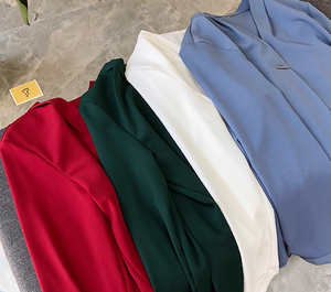 Blusas de Mujer para Primavera, Estilo Coreano, Casuales, de Manga Larga, Color Verde - Product Image 5