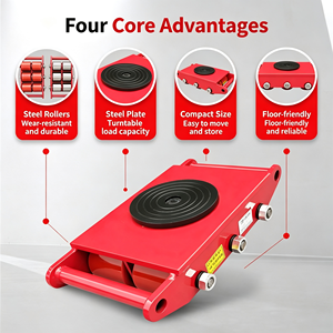 Kit de déménagement de meubles anti-rayures avec roulettes pivotantes à 360°, chariot à roulettes robuste et poignée pour appareils électroménagers, outil professionnel, nouveau, OEM - Product Image 3