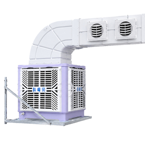 Climatisation évaporative de qualité industrielle écologique 18000m³/H avec système de sortie d'air supérieur <span class=keywords><strong>pour</strong></span> ateliers - Product Image 3