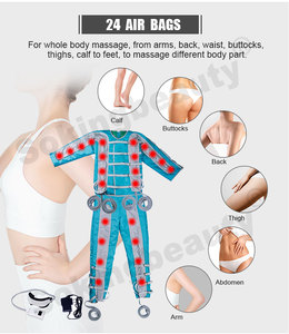 Mesin Pressotherapy, peralatan terapi drainase limfatik, tekanan gelombang udara, perawatan selulit 24 kantong udara Pressoterapia - Product Image 3