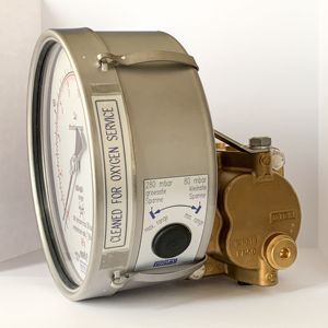 Đồng hồ đo áp suất vi sai wika mô hình 712.15.100 và 732.15.100 có sẵn bằng hợp kim đồng hoặc thép không gỉ - Product Image 6