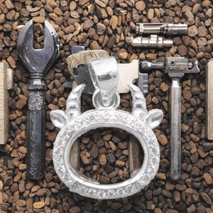 Marco de Plata de Ley S925 para Colgante, Soporte Vacío de 8*10mm para Incrustación DIY de Piedra de Zirconia, Engaste de Garras en Blanco para Amuleto de Regalo - Product Image 3