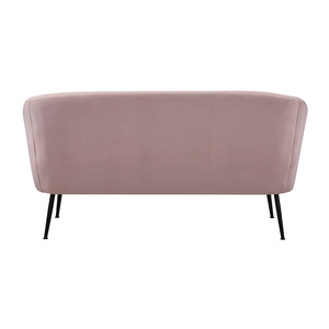 Super Offerta Arredo Soggiorno Divano a Tre Posti Semplicità Moderna in Velluto Divanetto da Ingresso con Gambe in Metallo - Product Image 4