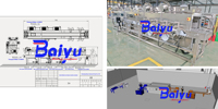 Baiyu industriële panbakwasmachine van roestvrij staal, automatische reiniging, sterilisatie, voor snoep, fruit, voedselverwerking, krattenmixer