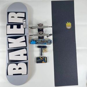 บอร์ดสเก็ตบอร์ด <span class=keywords><strong>Baker</strong></span> รุ่น Professional Complete Skateboard 7 ชั้น ไม้เมเปิลแคนาดา หลายสี ขนาด 7.75/8.0/8.25/8.5 นิ้ว รุ่น Double Rocket - Product Image 6