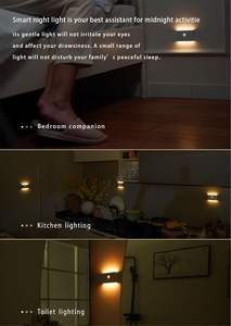 Luces Nocturnas LED para Gabinetes con Sensor de Movimiento de Encendido/Apagado Automático, Montaje Magnético, Alimentación por Baterías AAA, para Cocina y Habitación Infantil, Venta al Por Mayor - Product Image 4