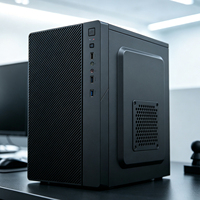 Caja de PC para Juegos al por Mayor, Chasis de Escritorio de Torre Media, Gabinete de Computadora con Lateral de Vidrio Templado, Precio de Fábrica, Chasis OEM ODM