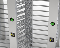Tourniquet de sécurité à hauteur totale avec système de contrôle d'accès RFID, port RS485, barrière à battant/barrière à flaps, automatisation Turboo, protection IP66