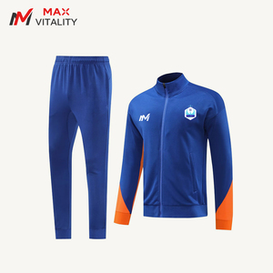 Survêtement professionnel de haute qualité pour hommes, vente en gros, veste et pantalon de sport personnalisables avec logo, tenue d'entraînement de gym, survêtement de football pour équipe - Product Image 1