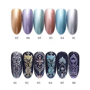 8ML métallique tirant fil peinture Gel <span class=keywords><strong>vernis</strong></span> à ongles 3D gaufrage point à ligne soie araignée miroir dessin Gel <span class=keywords><strong>vernis</strong></span> en gros - Product Image 2