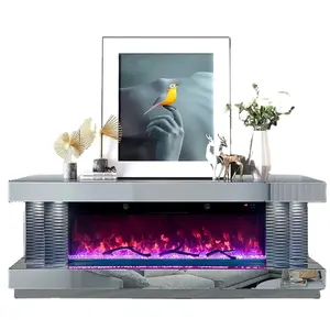 Vente chaude en hiver cheminée électrique chauffant confortable meuble TV meubles de salon cheminée TV