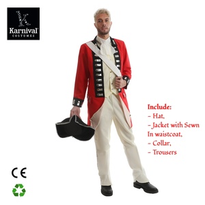 Costume da Reale Britannico per Adulti, Uniforme della Guerra Rivoluzionaria, Abbigliamento per Carnevale e Halloween, Costume Coloniale per Cosplay e Spettacoli - Product Image 3