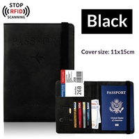 Dompet dan Tempat Kartu, Tempat Kartu Identitas Fashion, Penutup Paspor RFID, Dompet Perjalanan, Tas Dokumen