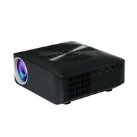 Projecteur de cinéma maison LCD de poche Ruiying Pico certifié FCC CE PSE RoHS avec haut-parleurs intégrés, 1080P HD, compatible 4K, 500 lumens, noir