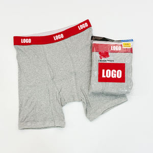 Celana Boxer Berkualitas Tinggi 2 Pcs Hanes 1 Paket Laris Manis Grosir untuk Pria Celana Boxer Katun Hip Hop Pakaian Dalam Unisex - Product Image 5