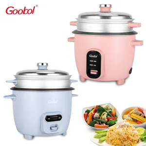 Hot Selling 1.8L Personal Mini Rice Cooker Stainless Steel Drum Electric Rice Cooker With Non Stick Coating Inner Pot