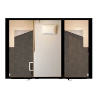 WE Smart Double Size Sleep Box Serrure de porte en bois au design moderne Lit capsule avec matériau ignifuge pour hôtels auberges de jeunesse