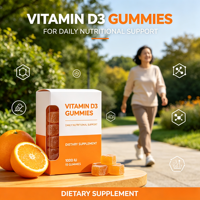 Complément Alimentaire Quotidien : Gommes de Vitamine D3 Naturelles, Sans Sucre et Faiblement Grasses