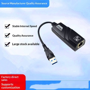 Adaptateur <span class=keywords><strong>Ethernet</strong></span> USB 3.0 vers RJ45 filaire 2026, câble réseau Gigabit USB 3.0 100 Mbps pour carte Mibox Windows 10 - Product Image 5