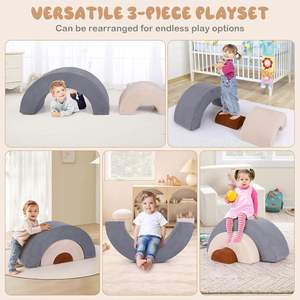 Bloques de Juego Suaves para Niños Pequeños, en Forma de Arcoíris, con Espuma de Alta Densidad 30D y Tela de Gamuza Sintética - Product Image 2