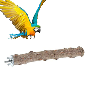 Support en bois de poivre pour perroquets, jouet à mâcher et plateforme de cage pour oiseaux, pour le nettoyage des griffes et la ponçage des becs, adapté aux perruches et autres oiseaux. - Product Image 5