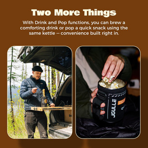 Cafetière électrique à percolation, bouilloire et infuseur à thé 2-en-1, cafetière 3 tasses, kit à thé portable <span class=keywords><strong>pour</strong></span> le camping et les voyages - Product Image 6