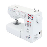JUKKY JK-6224 Ménage Mesin Jahit Haut et Bas Alimentation Portable Multifonctionnel Point De Chaîne Machine À Coudre pour Tissus