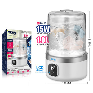 Mini Lavadora DSP de 1.0L y 15W con Pantalla LCD, Portátil para Ropa y Ropa Interior - Product Image 1