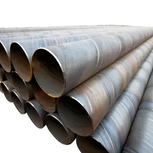 Factory Price Q195 Q235A Q235B Q345 Sch40 12m Welded Spiral Steel Pipe