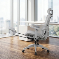 Chaise de bureau ergonomique moderne à dossier haut avec appui-tête réglable, confortable pour les personnels, idéale pour les conférences, chaises de bureau informatiques