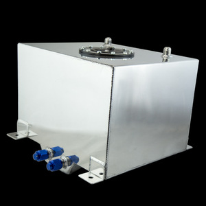 Universal Aluminum <b>Polished</b> Fuel Tank 30L Portable For <b>Car</b> Modification Retrofit Upgrade - Product Image 1