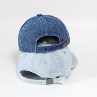 Gorras de Béisbol de 6 Paneles al por Mayor de Fábrica, Personalizadas para Adultos y Niños, Estilo Casual Desestructurado, Lavado Denim, Bordado Simple, Gorras Tipo Dad Hat