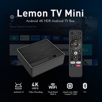 Lemon TV 2025 Allwinner H618 Android 12 Quad-Core 2GB RAM 16GB EMMC 4K Mini Set-Top Box Dual Band WiFi6 BT5.4 para jugar