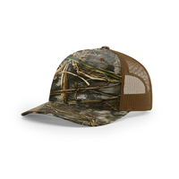 Gorra de malla con bordado personalizado 112PFP, gorra Richardson 112 de 5 paneles con estampado de camuflaje para hombre