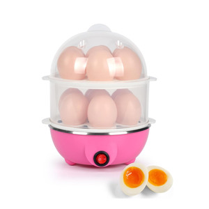 Novedades 2026: Cocedor de Huevos Eléctrico Automático de Doble Capa de Plástico con Función Silenciosa, Capacidad para 1-12 Huevos, Uso Doméstico - Product Image 1