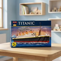 OXFORD TITANIC Bateau de croisière classique de luxe, blocs de construction, grand modèle rétro de navire, jouet de collection à assembler, MTC-608
