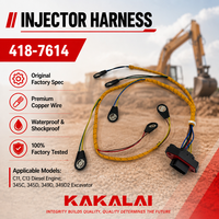 Faisceau de câblage pour excavatrice KAKALAI 418-7614, faisceau de câblage d'injecteur de carburant pour excavatrice CAT C4.4 316E 320E, bulldozer D3K2 D5K2