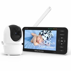 2 Way Audio Baby Monitor 5 Inch Large Screen Two-Way Talk Night Vision Video Baby Monitor Lullabies Customization