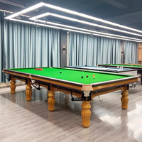 Table de snooker standard mondiale de 12 pieds, prix bas, jeu de billard, ardoises en acier, motif solide, caoutchouc, bois massif, tissu 6811, en solde
