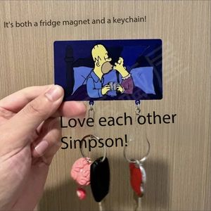 Porte-clés Anime imprimés personnalisés porte-clés acryliques en vrac + autocollants de charme époxy-cadeau promotionnel porte-clés en gros (OEM/ODM) - Product Image 3