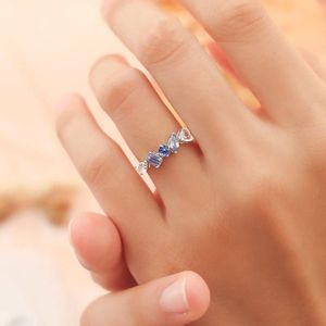 Pendientes <span class=keywords><strong>de</strong></span> Moda para Mujer, Estilo <span class=keywords><strong>Instagram</strong></span>, Geométricos, Color Azul Arcoíris, Chapados en Oro, con Incrustaciones <span class=keywords><strong>de</strong></span> Circonitas Coloridas, Estilo Europeo Americano - Product Image 4