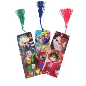 Bán buôn sinh thái thân thiện Flip lenticular Bookmark 3D Bookmark động vật vui lenticular in ấn 3D Bookmark