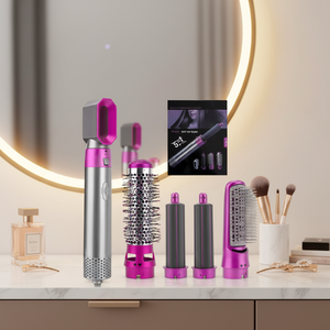 แปรงลมร้อนอัลตร้าไวโอเลต 5 in 1 สำหรับมืออาชีพ ใช้ในโรงแรม ไดร์เป่าผมไฟฟ้าพร้อมหวีในตัว - Product Image 4