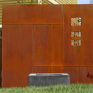 Panel <span class=keywords><strong>de</strong></span> pared <span class=keywords><strong>de</strong></span> metal <span class=keywords><strong>de</strong></span> revestimiento <span class=keywords><strong>de</strong></span> acero corten cortado con <span class=keywords><strong>l</strong></span>áser <span class=keywords><strong>de</strong></span> decoración para exteriores - Product Image 6