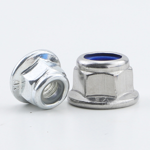 Inserts d'écrous autobloquants en acier au carbone/nylon, écrous autobloquants en acier inoxydable NYLOCK M3-M10, zingués, norme DIN6926 - Product Image 2