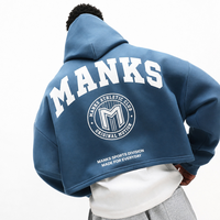 Sweat-shirt à capuche personnalisé de haute qualité avec logo imprimé, coton lourd 400 GSM, OEM, faible MOQ, coupe oversize pour homme
