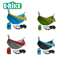 Hamac portable léger en nylon Ripstop E-RIKE, de haute qualité, robuste, pour le camping, hamac personnalisé pour adultes