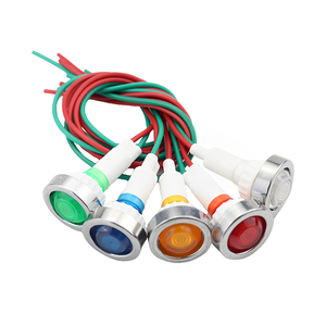 12V nhựa <span class=keywords><strong>LED</strong></span> chỉ số ánh sáng với màu đỏ vàng xanh xanh trắng tín hiệu 10 mét dây đèn tín hiệu - Product Image 1